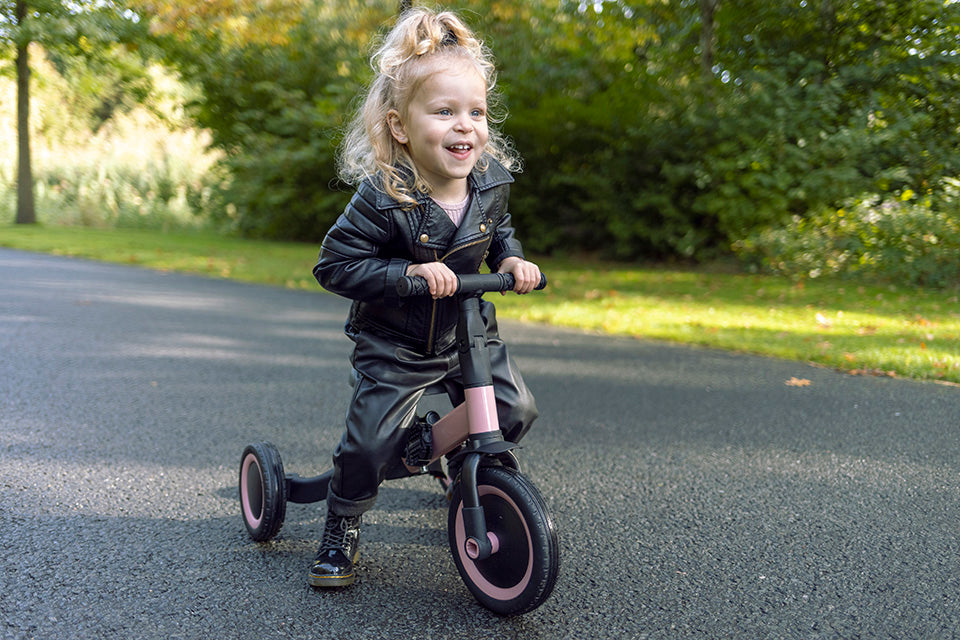 Kaya transformējams bērnu ritenis / trīsritenis, 4 in 1 tricycle, Pink, Topmark, Little Dutch, T6079.PINK06