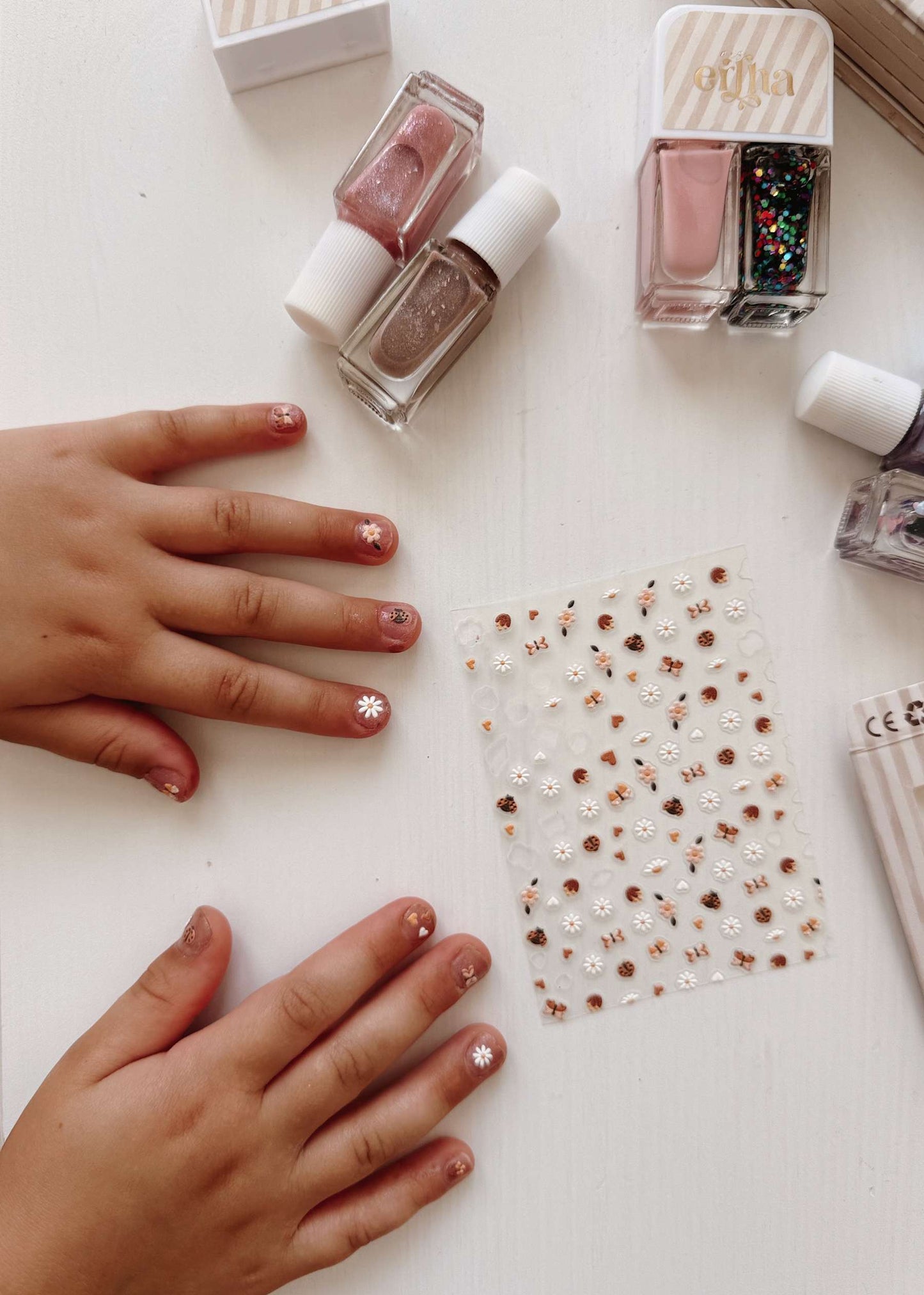 Nagu uzlīmes, Kids 3D Nail Stickers, Butterfly, Mrs. Ertha, ER1409