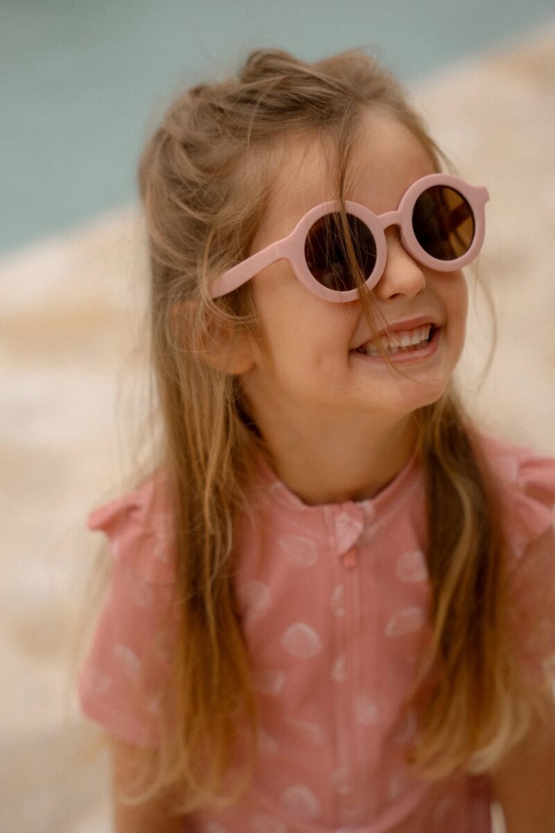 Bērnu saulesbrilles Round Soft Pink, Sunglasses, Little Dutch , LD126466