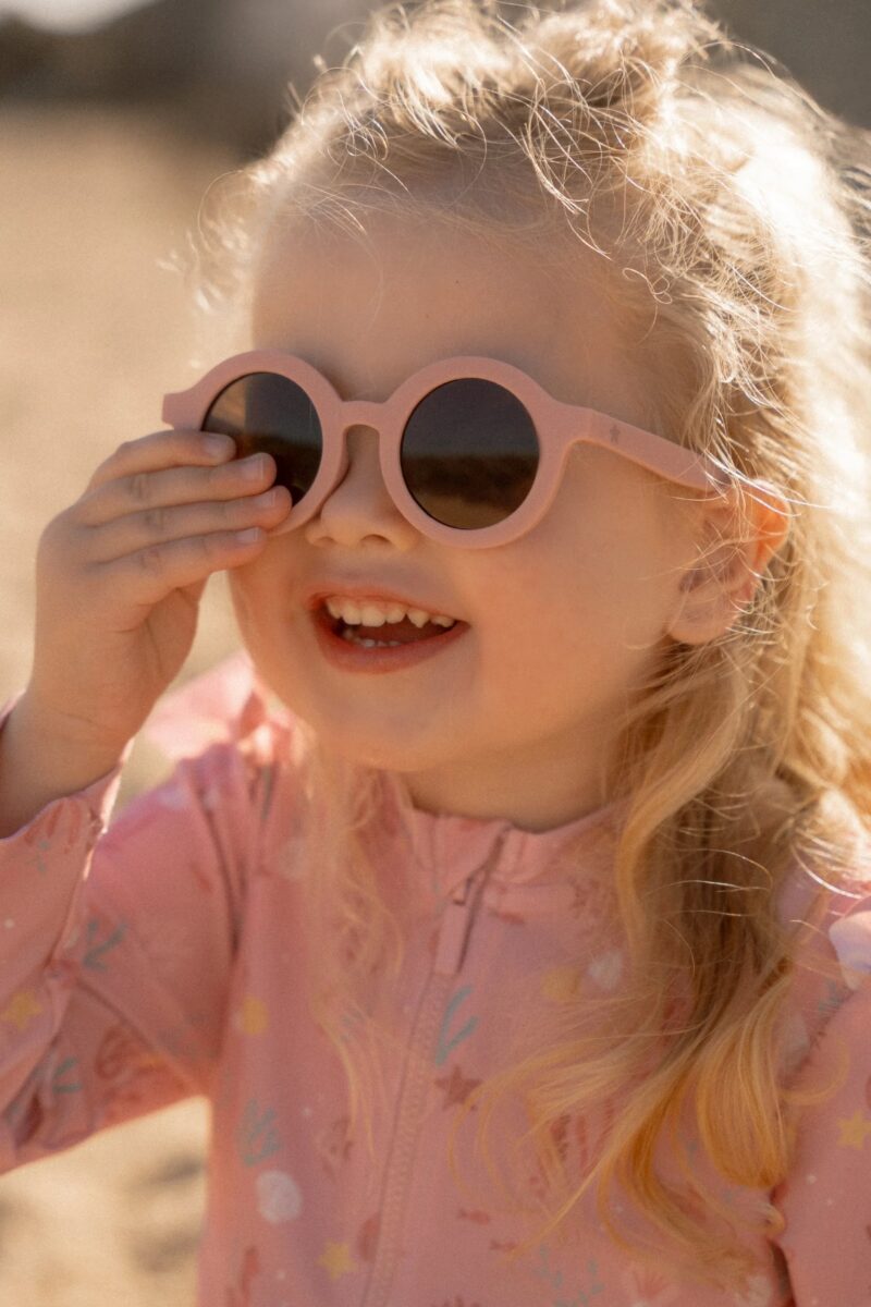 Bērnu saulesbrilles Round Soft Pink, Sunglasses, Little Dutch , LD126466
