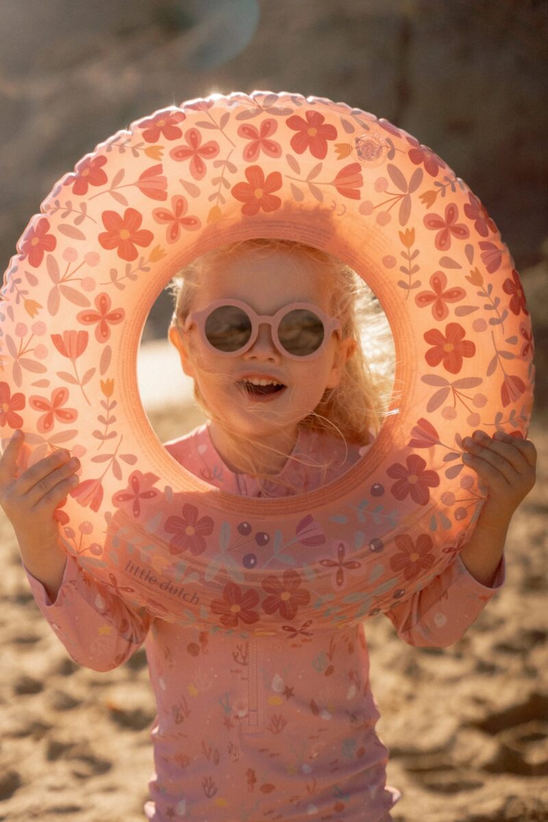 Bērnu saulesbrilles Round Soft Pink, Sunglasses, Little Dutch , LD126466