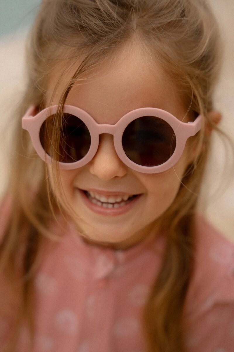 Bērnu saulesbrilles Round Soft Pink, Sunglasses, Little Dutch , LD126466