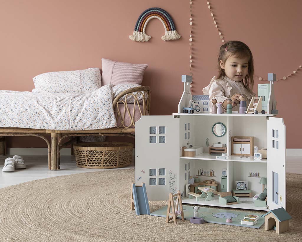 Little Dutch leļļu mājas mājdzīvnieki, suns, kaķis, Doll's house Pets, 4475