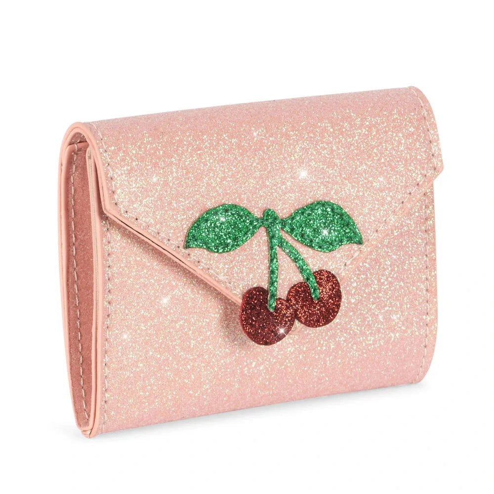 Naudas maciņš Love Letter Wallet, Pink Glitter, Konges Slojd, KS103876