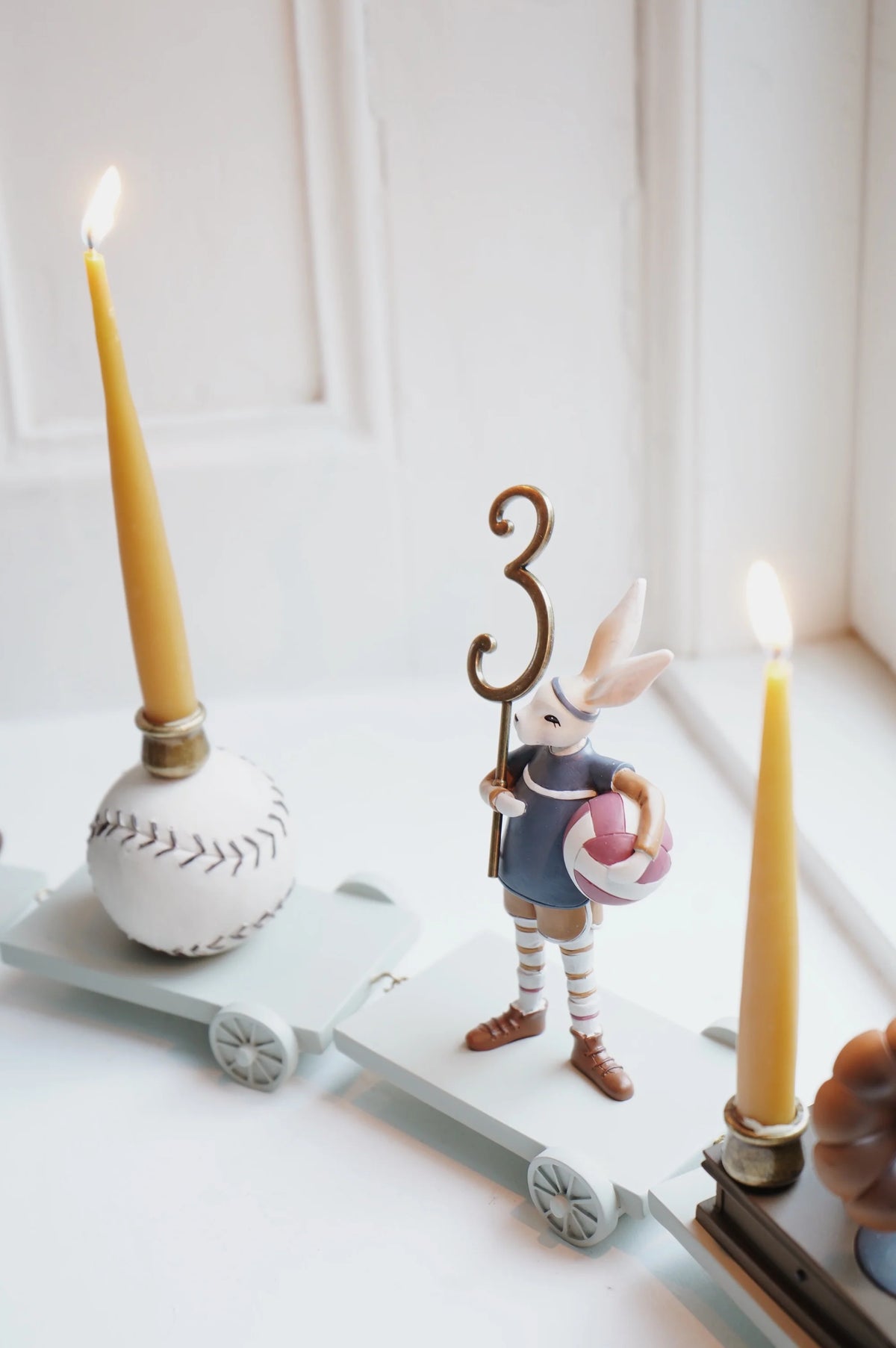 Dzimšanas dienas vilciena sveču komplekts, Birthday Train Candles, 20 gab, Konges Slojd, KS1945
