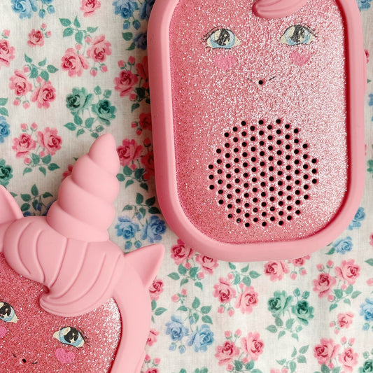 Rācijas bērniem, Glitter Unicorn Walkie Talkie, Sparkling Pink, Konges Slojd, KS103144