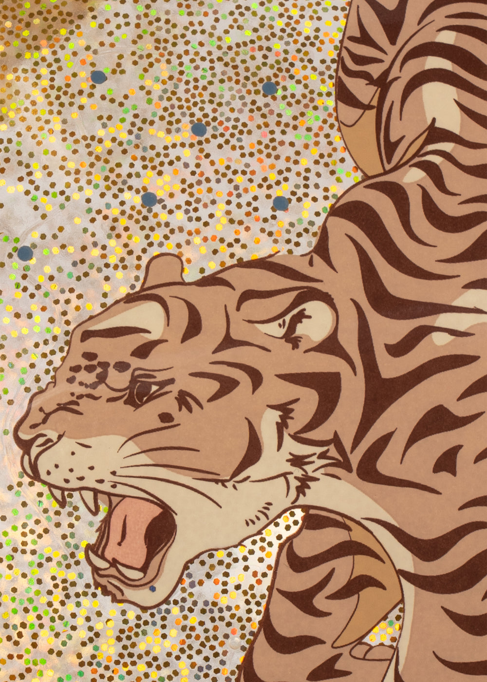 Lēkājamā bumba, Glitter Jump Ball, Tiger, Konges Slojd, KS106482