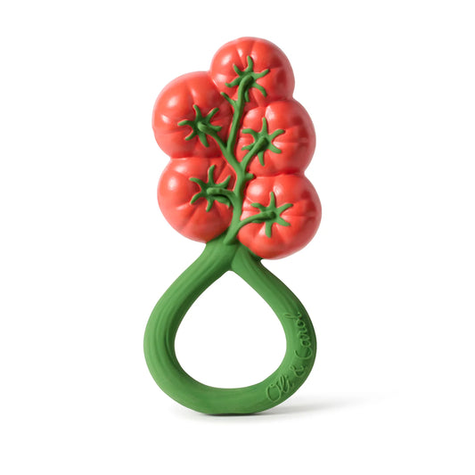 Graužamais grabulis Tomāts, Tomato Rattle Toy, Oli&Carol