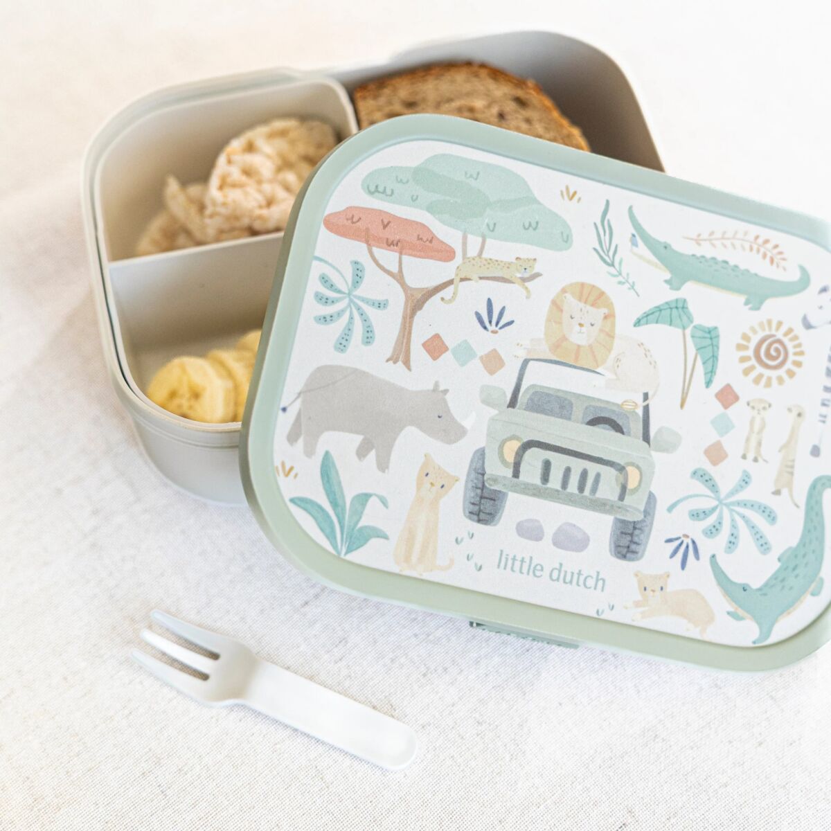 Pusdienu kārba Safari Friends, Lunch box, Little Dutch, LD107440065421