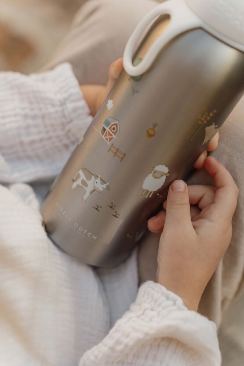 Bērnu ūdens termo pudele Little Farm, Thermo bottle, Little Dutch, LD107458065399
