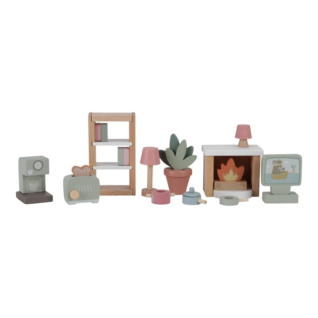 Leļļu mājas mēbeļu komplekts, Doll's house Furniture Set, Little Dutch, LD7118