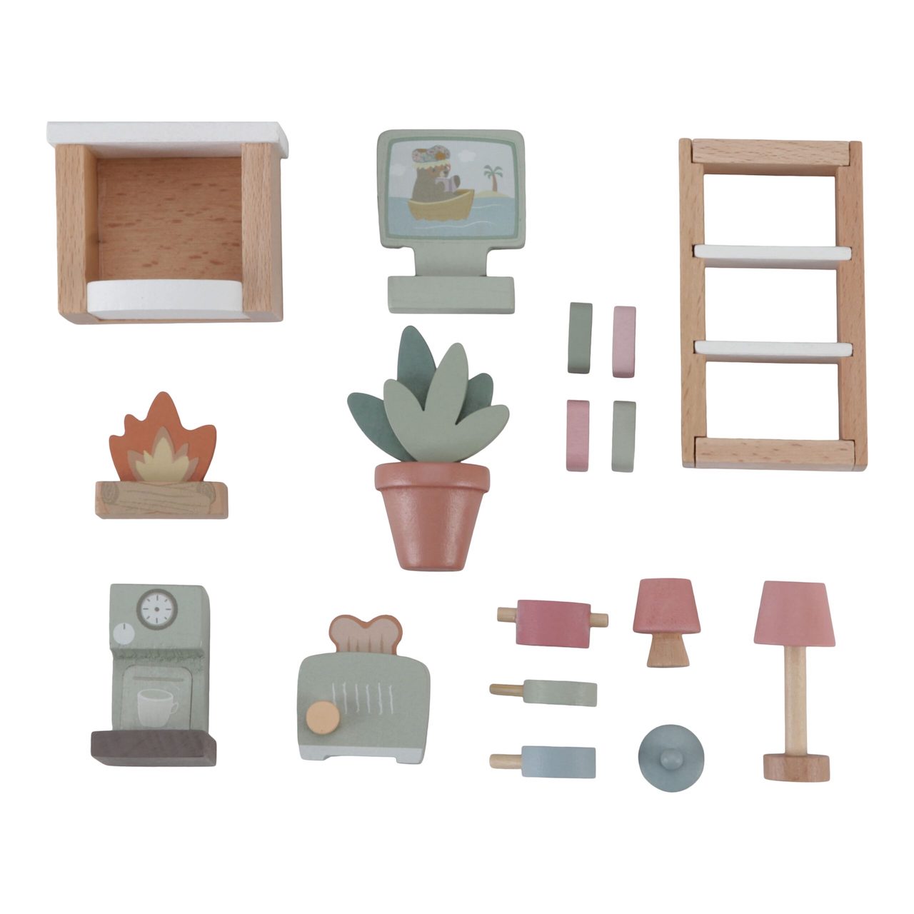 Leļļu mājas mēbeļu komplekts, Doll's house Furniture Set, Little Dutch, LD7118