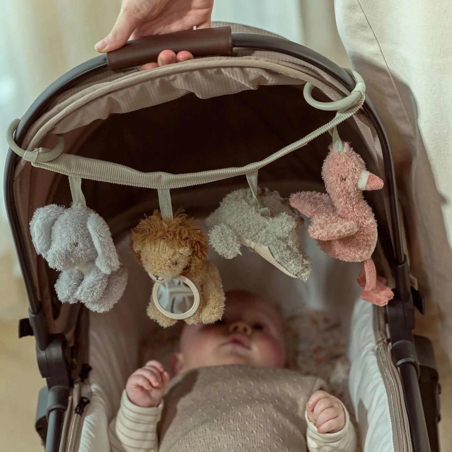 Ratu rotaļlieta Safari Friends, Stroller Toy Chain, Little Dutch, LD8311
