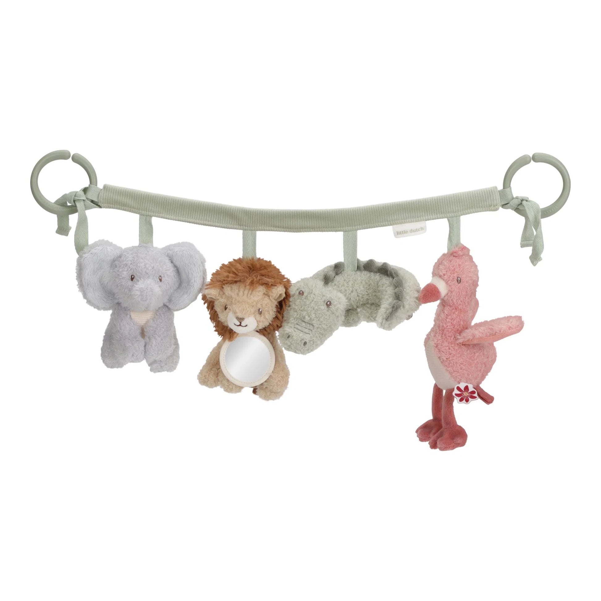 Ratu rotaļlieta Safari Friends, Stroller Toy Chain, Little Dutch, LD8311