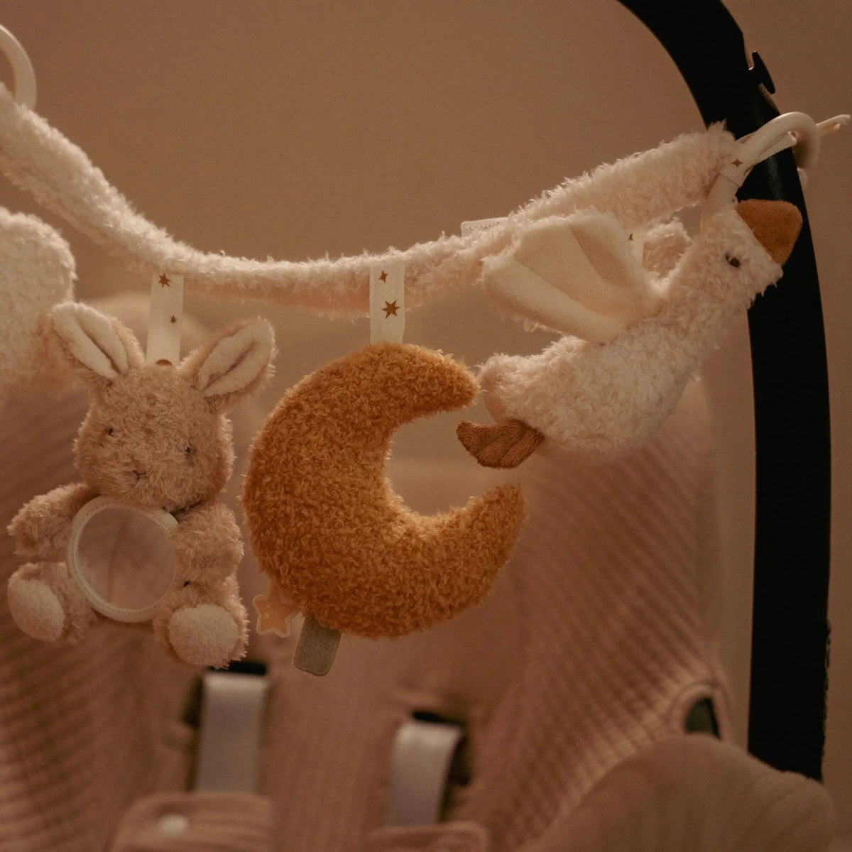 Ratu rotaļlieta Newborn Naturals, Stroller Toy Chain, Little Dutch, LD8411