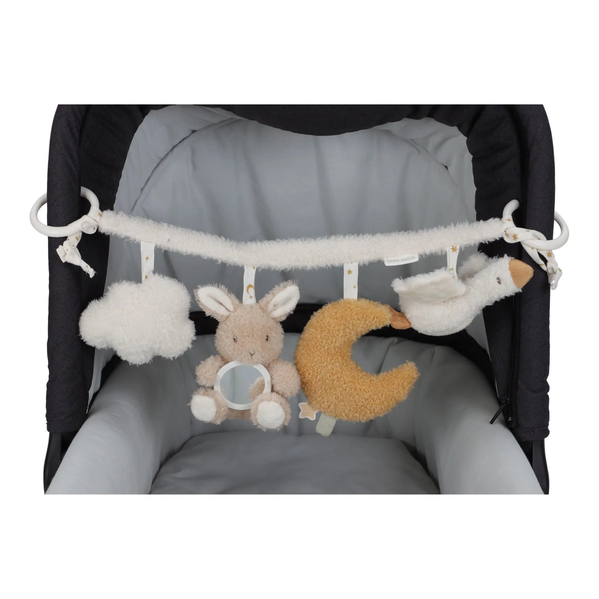 Ratu rotaļlieta Newborn Naturals, Stroller Toy Chain, Little Dutch, LD8411