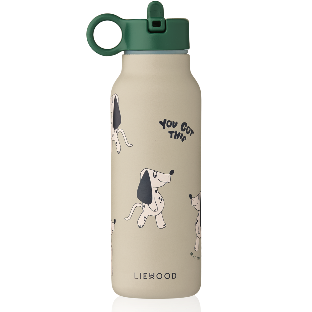 Bērnu ūdens pudele Falk Water Bottle, Dakota Dog / Mist, 350ml, Liewood, LW19617-2939