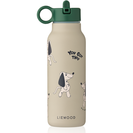 Bērnu ūdens pudele Falk Water Bottle, Dakota Dog / Mist, 350ml, Liewood, LW19617-2939