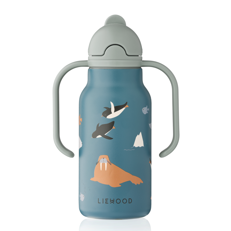 Bērnu ūdens pudele Kimmie, Arctic Sea / Ocean View Water Bottle, 250ml, Liewood, LW19618-2501