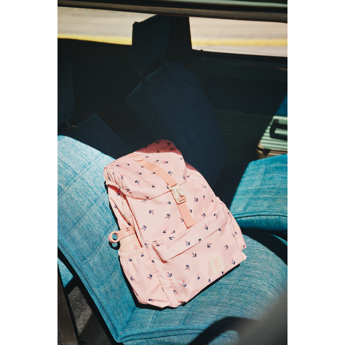 Bērnu mugursoma, Johnny School Backpack, Cherry heart/Rosey, Liewood,LW20089_2785 