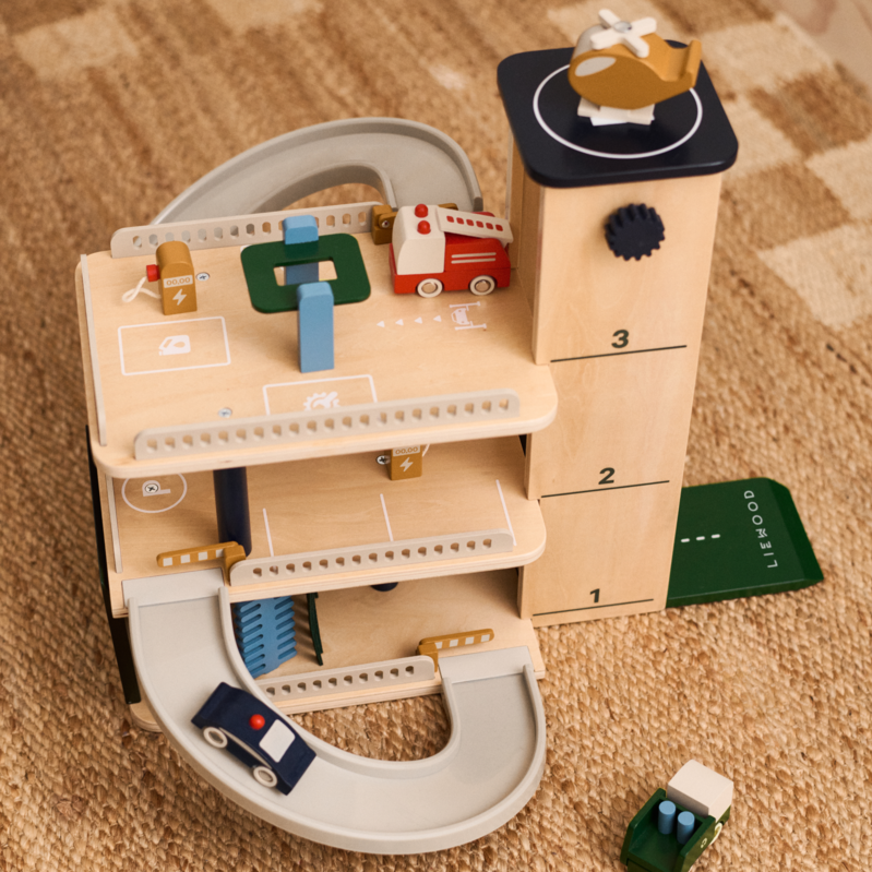 Auto garāža, Jordy Wooden Multi Play Parking Tower, Liewood, LW21113_2964