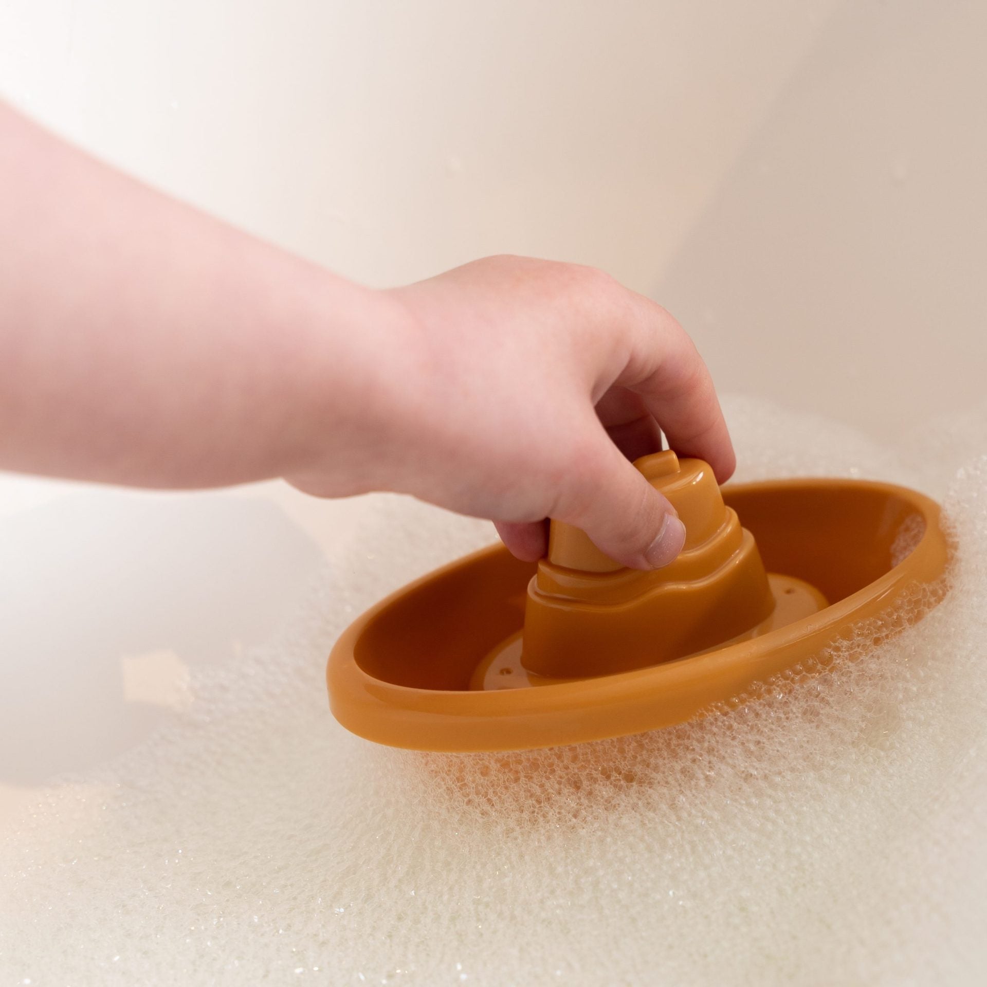 Rotaļlietu laivas vannai, rozā, Stackable Bath Boat, Little Dutch
