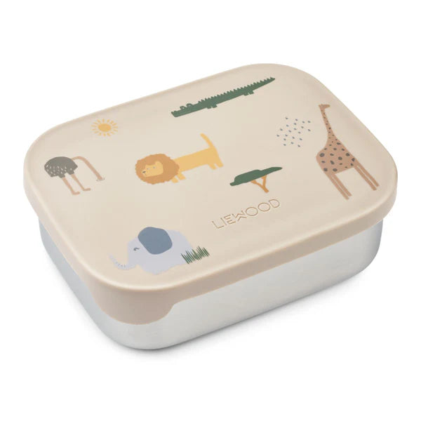 Bērnu pusdienu kārba Arthur Printed Lunchbox, Safari sandy mix, Liewood