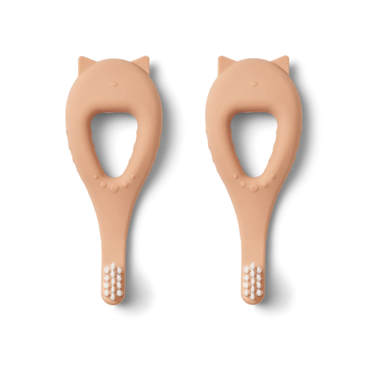 Zobu birste mazuļiem Kaķīši, Janelle Cat Toothbrush, 2gab, Liewood