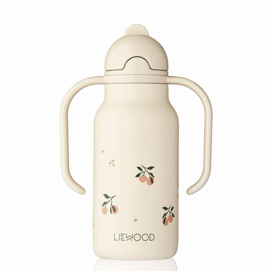 Bērnu ūdens pudele ar rokturiem, Peach / Sea shell, Liewood, 250ml