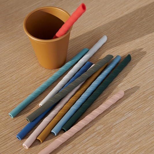 Silikona salmiņi, Timoti straw, 10gab, Liewood