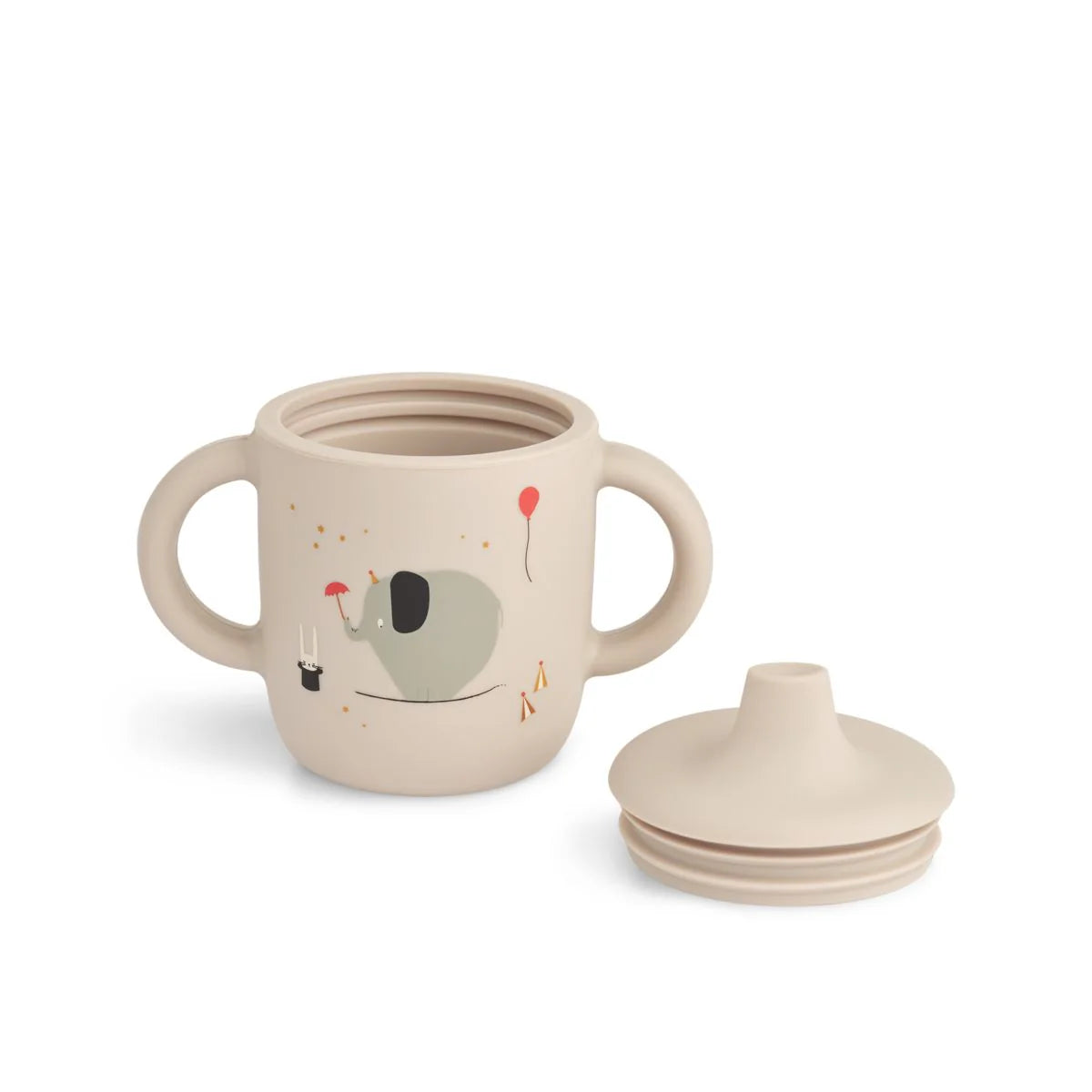 Silikona krūzīte, Neil Sippy Cup, Circus / Sandy, Liewood, LW13060