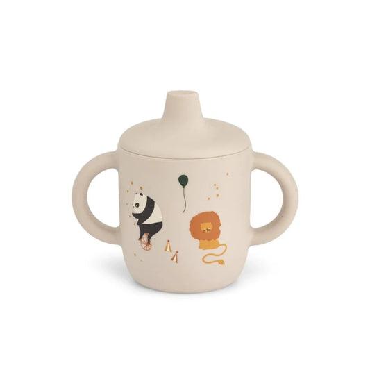 Silikona krūzīte, Neil Sippy Cup, Circus / Sandy, Liewood, LW13060