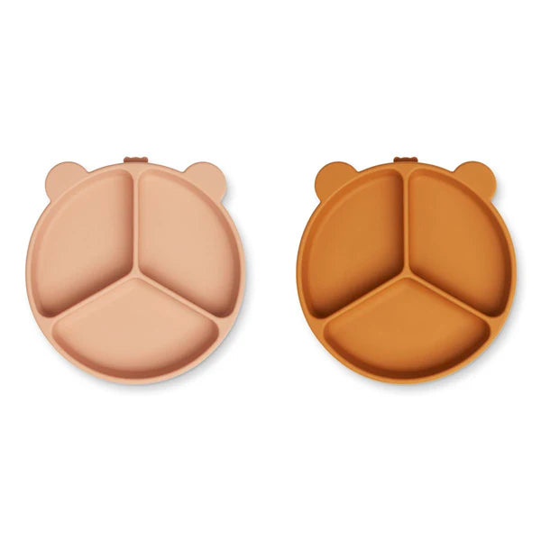 Bērnu silikona šķīvis ar piesūcekni, Stacy Divider Suction plate, 2gab, Liewood