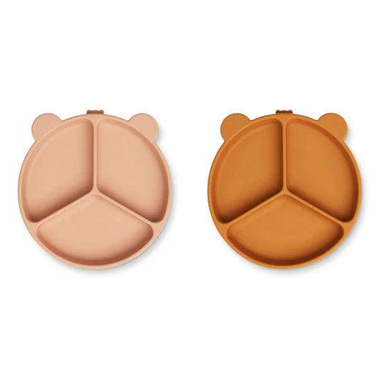 Bērnu silikona šķīvis ar piesūcekni, Stacy Divider Suction plate, 2gab, Liewood