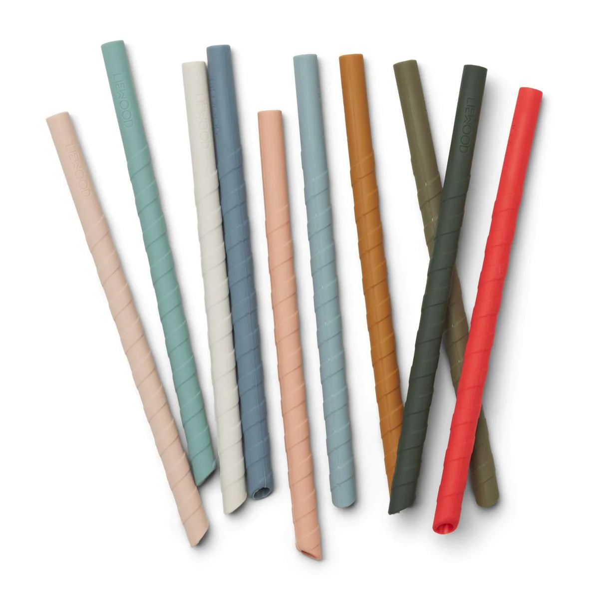 Silikona salmiņi, Timoti straw, 10gab, Liewood, LW14104