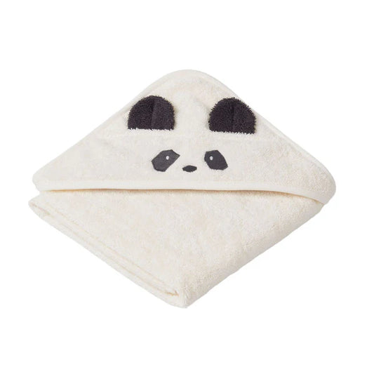 Bērnu dvielis ar kapuci Panda, Albert Hooded Towel, 70x70cm, Liewood