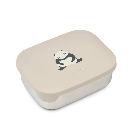 Bērnu pusdienu kārba Arthur Printed Lunchbox, Panda/Dark Grey, Liewood, LW14982-2638