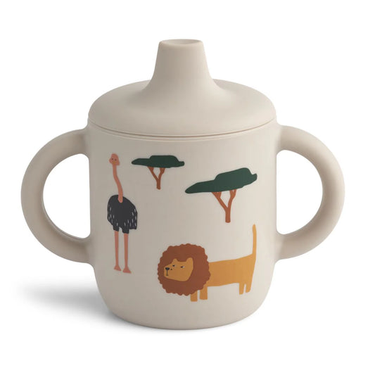Silikona krūzīte, Neil Sippy Cup, Safari sandy mix, Liewood