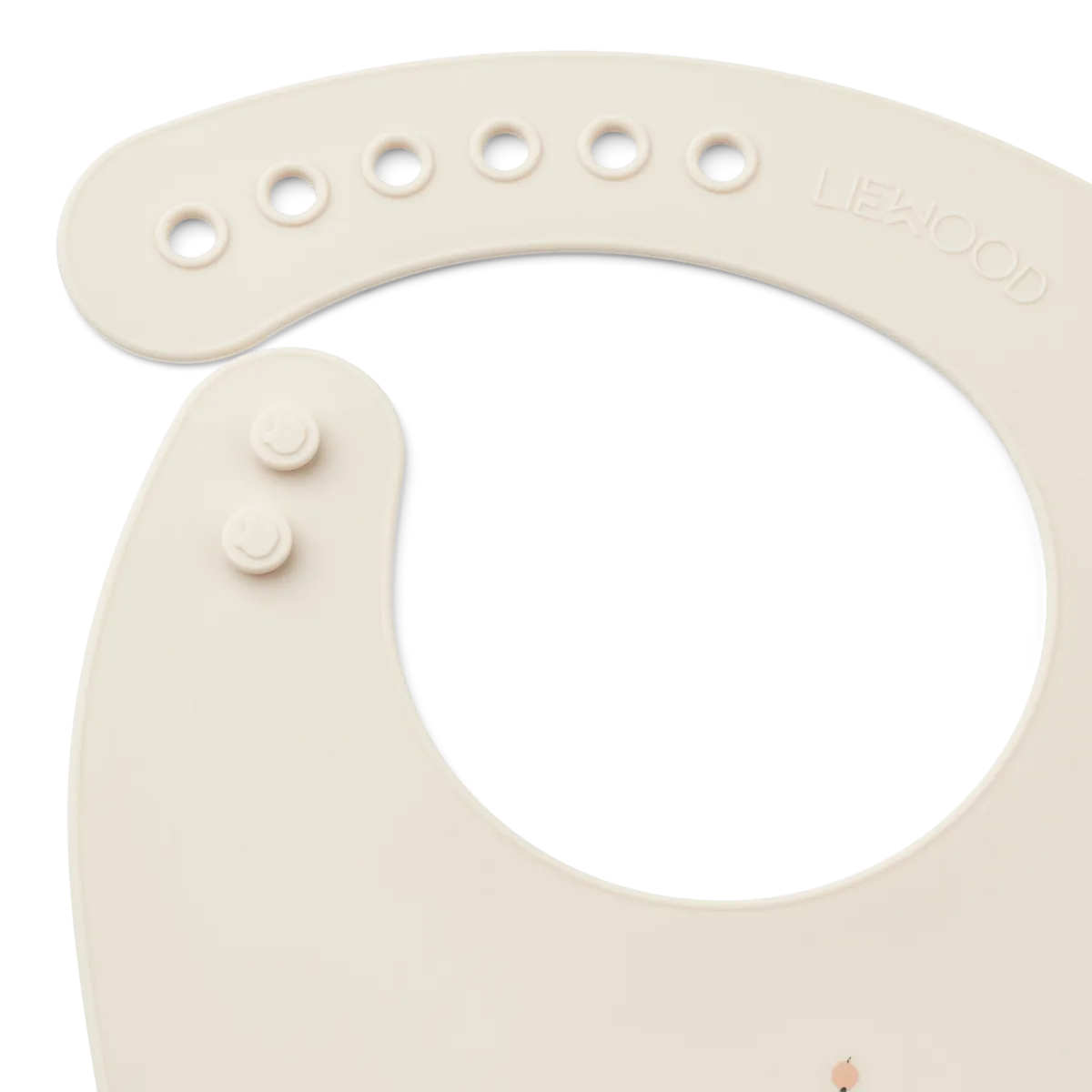 Silikona lacīte Peach, Tilda Printed Silicone Bib 2-Pack, 2.gb, Liewood, LW14795