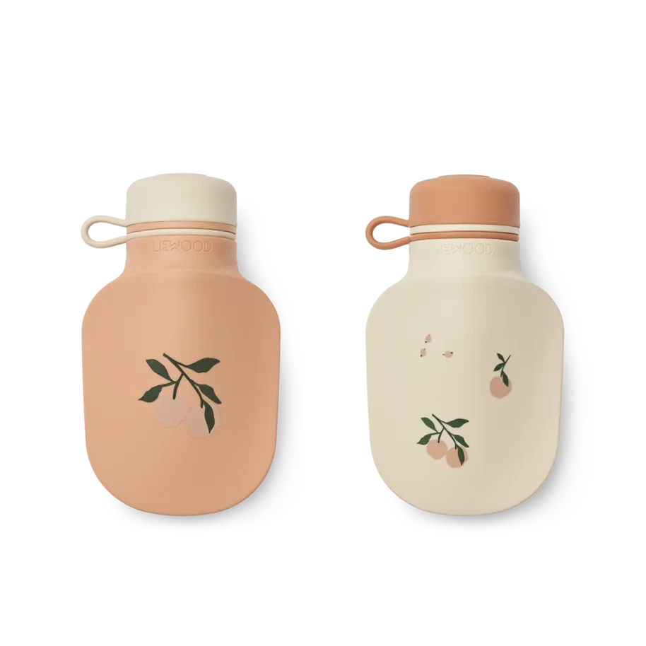 Smūtiju pudelītes, Lizzie Smoothie Bottles, 2gab, Peach / Sea shell, Liewood, LW19847-1579