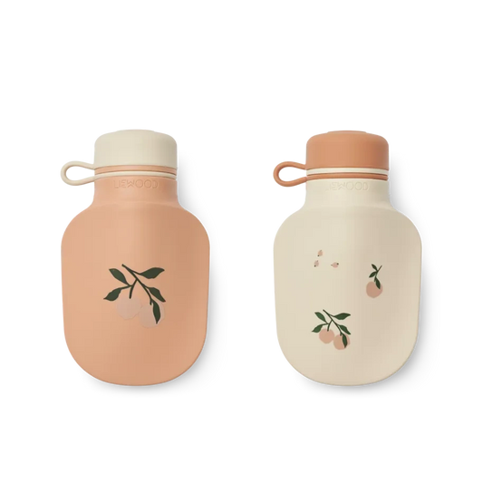 Smūtiju pudelītes, Lizzie Smoothie Bottles, 2gab, Peach / Sea shell, Liewood, LW19847-1579