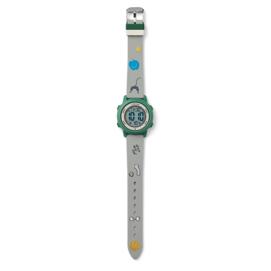 Bērnu rokas pulkstenis - Sussi Wrist Watch, Play/Dusty Peppermint, Liewood, LW19819