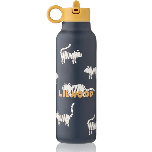 Bērnu ūdens pudele Falk Water Bottle, Tiger/Classic Navy, 500ml, Liewood