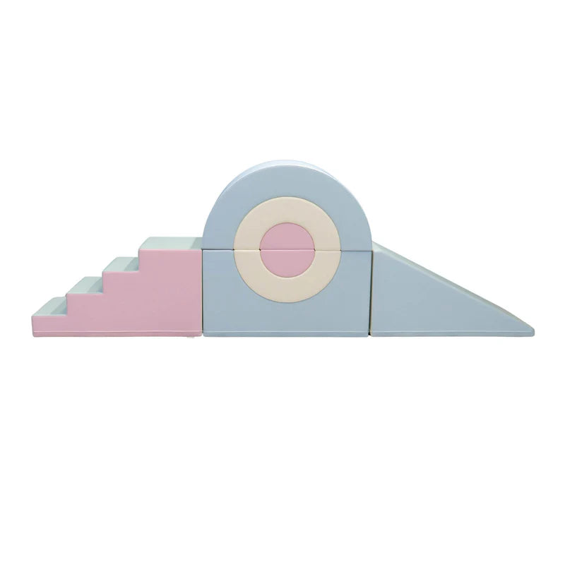 Mīkstie kluči XL Rotaļu zona Tunnel Gym Set, Soft Play Pastel, IGLU