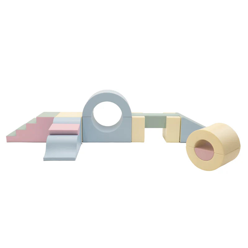 Mīkstie kluči XL Rotaļu zona Gym Set Pastel, Soft Play, IGLU