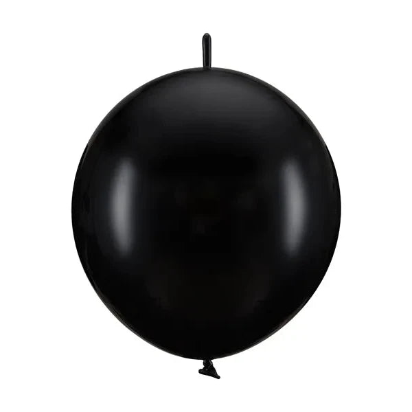 Balons Linking Balloon, Pastel Black, 28cm, 20gab, melns