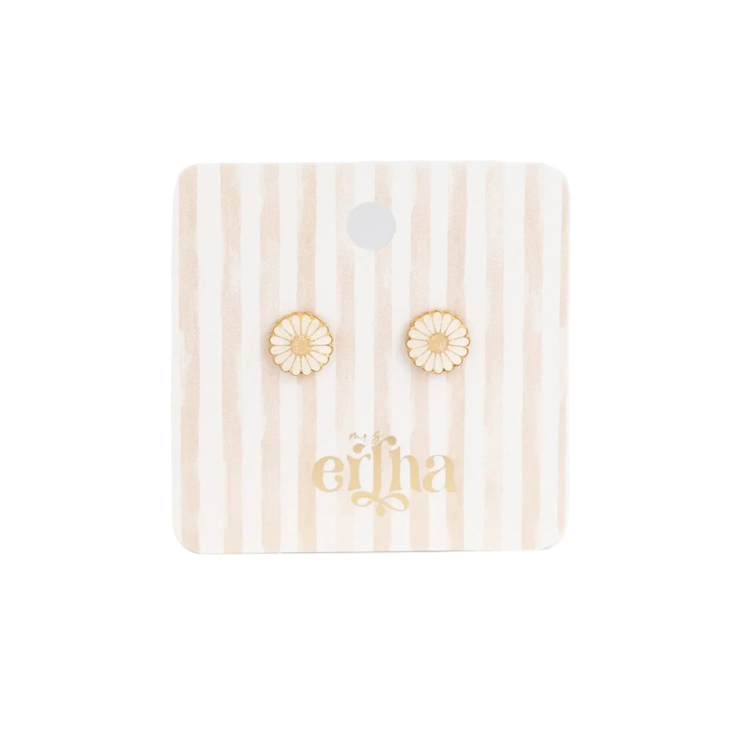 Bērnu auskari Margrietiņas, Little Daisy Studs Earings, Mrs.Ertha, ER1424