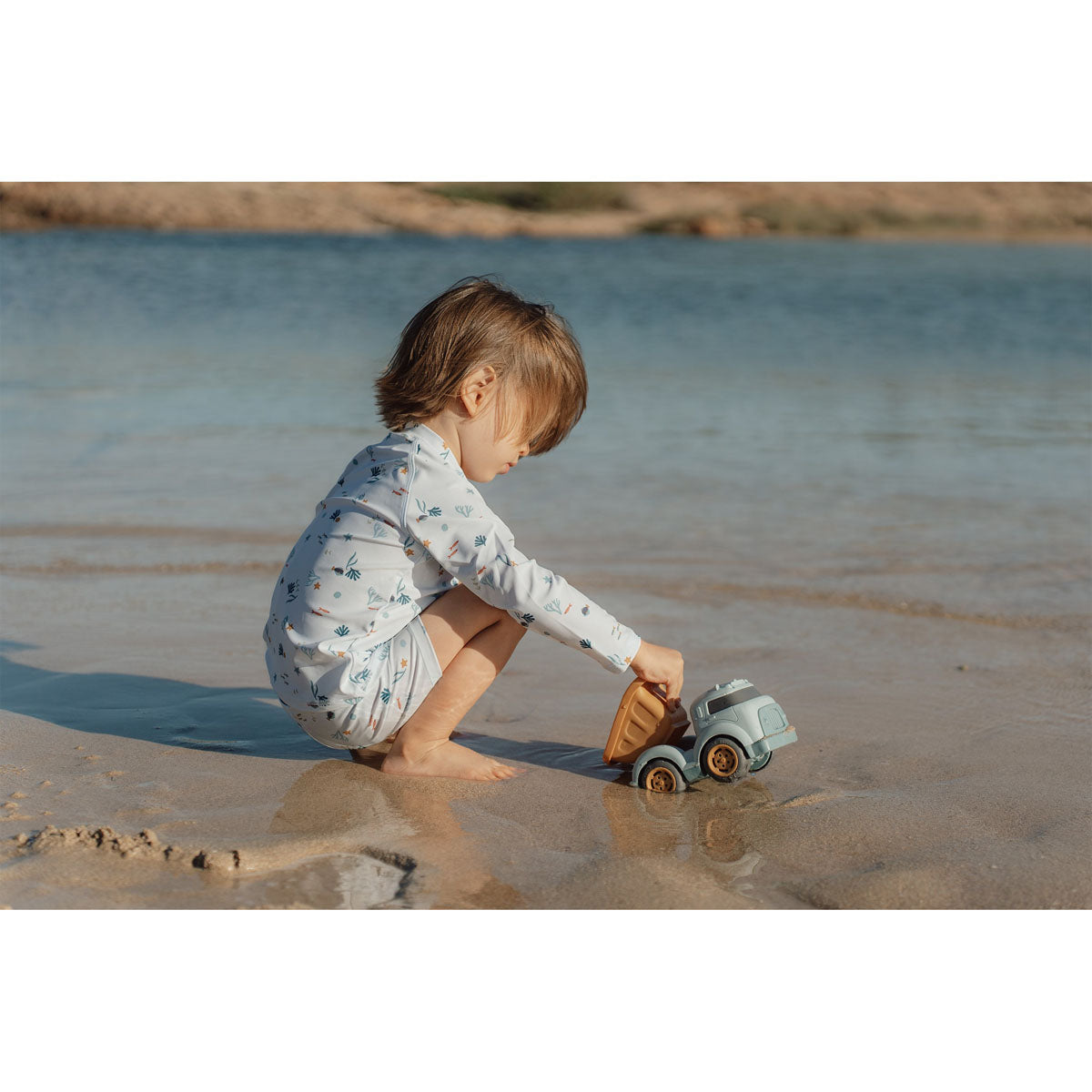 Pludmales smilšu auto Ocean Dreams Blue, Dump Truck, Little Dutch, LD2012518