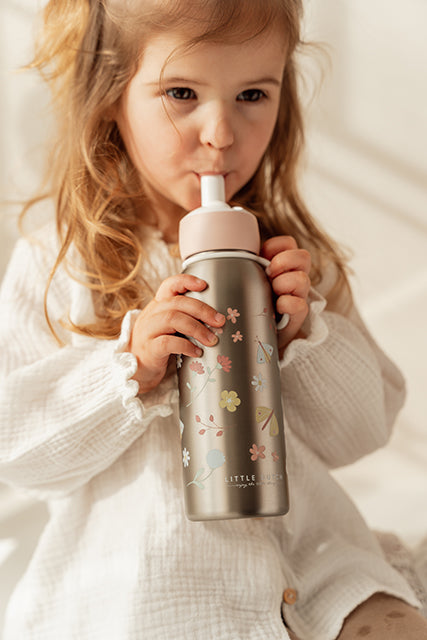 Bērnu ūdens termo pudele Flowers Butterflies, Thermo bottle, Little Dutch, LD107458065243