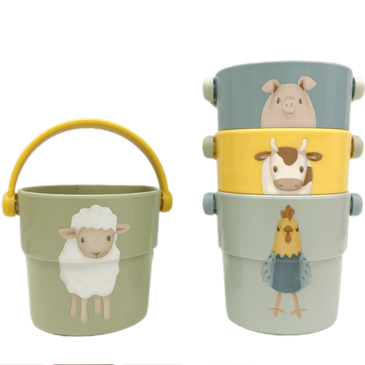 Vannas krūzītes Little Farm, Bath Cups, Little Dutch, LD2011244